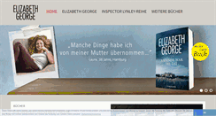 Desktop Screenshot of elizabeth-george.de